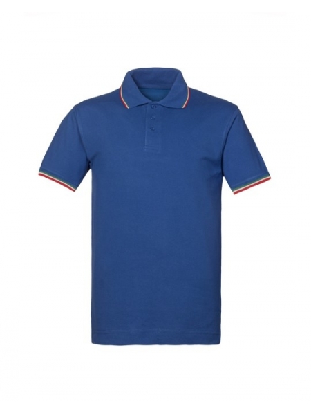 Polo tricolore personalizzate unisex Rossini Italia